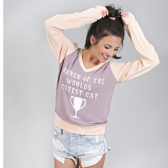 Wildfox Sweaters - Wildfox Owner of the World’s Cutest Cat